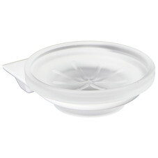 Мыльница для ванной WasserKraft Kammel K-8300White с держателем стекло/металл белая (K-8329W)