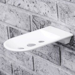 Мыльница для ванной WasserKraft Kammel K-8300White с держателем металл белая (K-8369W) - фото 2