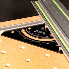 Транспортир GlobalTools 370 мм анодированный алюминий Triangle SM - фото 2