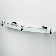 Полка для ванной WasserKraft Wern K-2500 127х500х62 мм стекло/металл хром (K-2544) - фото 3