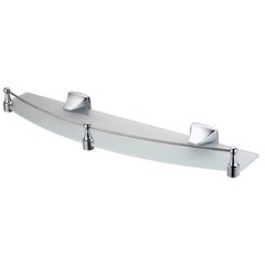 Изображение товара Полка для ванной WasserKraft Wern K-2500 127х500х62 мм стекло/металл хром (K-2544)