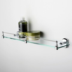 Полка для ванной WasserKraft Oder K-3000 125х500х60 мм стекло/металл хром (K-3044) - фото 3