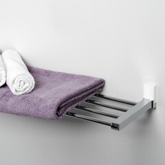 Полка для ванной WasserKraft Leine K-5000 White 200х635х70 мм металл/пластик хром/белая (K-5011W) - фото 2