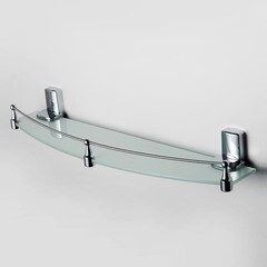 Полка для ванной WasserKraft Leine K-5000 125х500х70 мм стекло/металл хром (K-5044) - фото 3