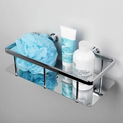 Полка для ванной WasserKraft 150х305х90 мм металл/пластик хром (K-511) - фото 3