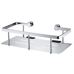 Изображение товара Полка для ванной WasserKraft 150х305х90 мм металл/пластик хром (K-511)