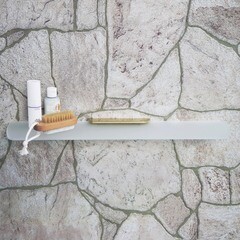 Полка для ванной WasserKraft Aisch K-5900 129х530х22 мм стекло/металл золото (K-5924) - фото 4