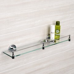Полка для ванной WasserKraft Rhein K-6200 125х500х55 мм стекло/металл хром (K-6244) - фото 2