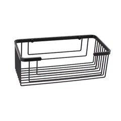 Полка для ванной WasserKraft Elbe 133х275х100 мм металл черная (K-711B) - фото 1