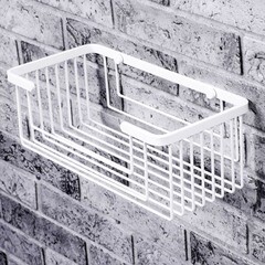 Полка для ванной WasserKraft 133х275х100 мм металл белая (K-711W) - фото 4