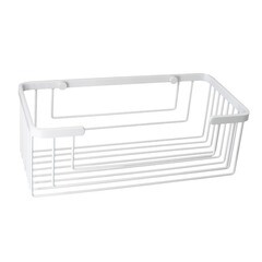 Полка для ванной WasserKraft 133х275х100 мм металл белая (K-711W) - фото 1