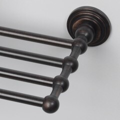 Полка для ванной WasserKraft Isar K-7300 200х650х60 мм металл бронза (K-7311) - фото 2