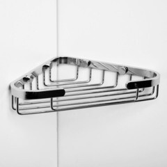 Полка для ванной WasserKraft угловая 130х203х35 мм металл хром (K-733) - фото 3