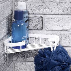 Полка для ванной WasserKraft угловая 130х203х35 мм металл белая (K-733W) - фото 3