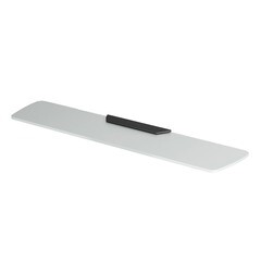 Полка для ванной WasserKraft Wiese K-8900 129х530х22 мм стекло/металл серебро (K-8924) - фото 1