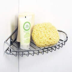 Полка для ванной WasserKraft угловая 220х276х50 мм металл хром (K-1211) - фото 3