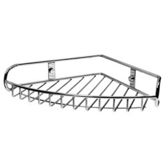 Изображение товара Полка для ванной WasserKraft угловая 220х276х50 мм металл хром (K-1211)