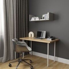 Щит мебельный ЛДСП 400х200х16 мм серый - фото 2