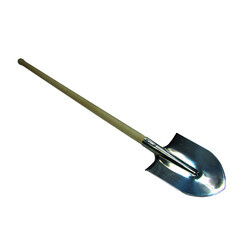 Изображение товара Лопата штыковая Инструм-Агро нержавеющая сталь остроугольная садовая с деревянным черенком 1070 мм (010415)