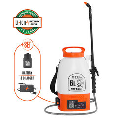 Опрыскиватель аккумуляторный Daewoo 6 л 16 В 3 Ач Li-Ion 1 АКБ и ЗУ (DSA 6 Li) - фото 2