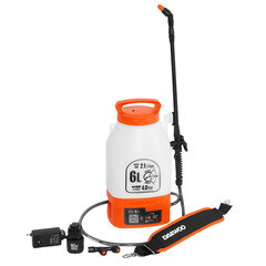 Опрыскиватель аккумуляторный Daewoo 6 л 16 В 3 Ач Li-Ion 1 АКБ и ЗУ (DSA 6 Li) - фото 3