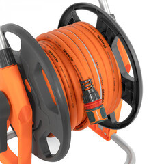 Катушка с поливочным шлангом 20 м Daewoo металлическая с набором для полива (DWR 1121) - фото 7