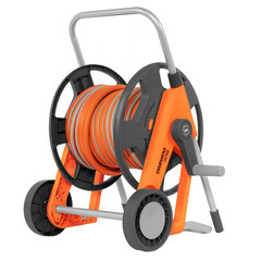 Тележка с поливочным шлангом 20 м Daewoo металлическая с набором для полива (DWR 2126) - фото 9