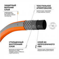 Шланг поливочный 1/2 20 м четырехслойный Daewoo MaxiFlex ПВХ (DWH 3113) - фото 4
