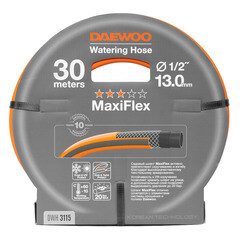 Шланг поливочный 1/2 30 м четырехслойный Daewoo MaxiFlex ПВХ (DWH 3115) - фото 7