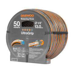 Шланг поливочный 1/2 50 м шестислойный Daewoo UltraGrip Plus ПВХ (DWH 5117) - фото 3