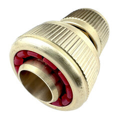 Адаптер 3/4 для соединения шлангов Профитт внутренняя резьба латунный с аквастопом (0102785-RCS) - фото 1