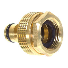 Адаптер 3/4-1 для соединения шлангов Профитт внутренняя резьба латунный (0832651-RCS) - фото 1