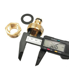 Адаптер 3/4-1 для соединения шлангов Профитт внутренняя резьба латунный (0832651-RCS) - фото 3