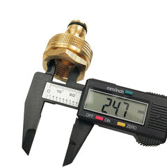 Адаптер 3/4-1 для соединения шлангов Профитт внутренняя резьба латунный (0832651-RCS) - фото 2