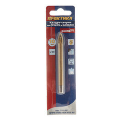 Сверло по плитке и стеклу Практика 10х90 мм квадро (034-991) - фото 3