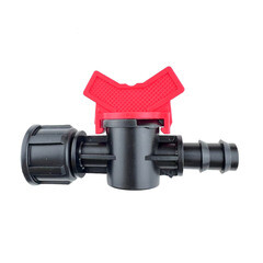 Кран запорный 1/2 для капельной трубки 16 мм Профитт (9271718) - фото 1