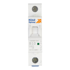 Изображение товара Автоматический выключатель модульный КЭАЗ OptiDin BM63 1P 10А тип B 4,5 кА 230/400 В (329500)