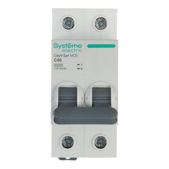 Автоматический выключатель модульный Systeme Electric City9 Set 2P 40А тип C 4,5 кА 230 В (C9F34240)