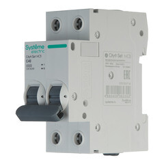 Автоматический выключатель модульный Systeme Electric City9 Set 2P 40А тип C 4,5 кА 230 В (C9F34240) - фото 3