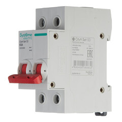 Выключатель нагрузки Systeme Electric City9 Set 2P 63А 230 В на DIN-рейку (C9S16263) - фото 2