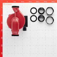 Циркуляционный насос для систем отопления Rommer 25/80 DN25 подъем 8 м 180 мм с гайками (RCP-0002-2581801) - фото 5