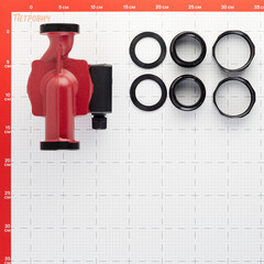 Циркуляционный насос для систем отопления Rommer 32/40 DN32 подъем 4 м 180 мм с гайками (RCP-0002-3241801) - фото 3