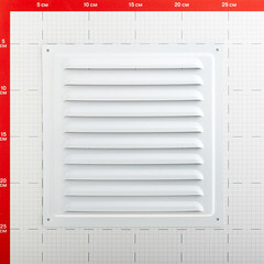 Решетка вентиляционная стальная Ore 200х200 мм белая - фото 3