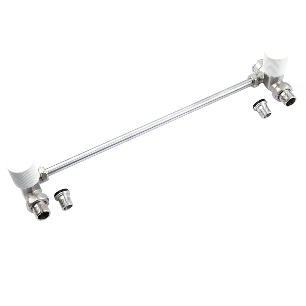 Изображение товара Комплект терморегулирующий Gibax 1/2х3/4 для радиатора с никелевым покрытием