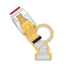 Коллектор Tiemme 1 ВР(г) х 2 выхода 1/2 НР(ш) х 1 НР(ш) регулируемый (1860022) - фото 5