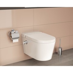 Унитаз подвесной Vitra Nest безободковый с сиденьем дюропласт микролифт (5176B003-6233) - фото 5