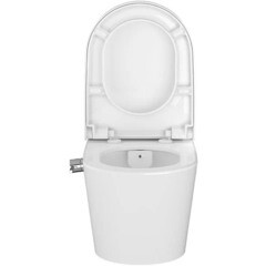 Унитаз подвесной Vitra Nest безободковый с сиденьем дюропласт микролифт (5176B003-6233) - фото 4