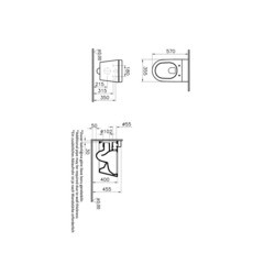 Унитаз подвесной Vitra Nest безободковый с сиденьем дюропласт микролифт (5176B003-6233) - фото 3