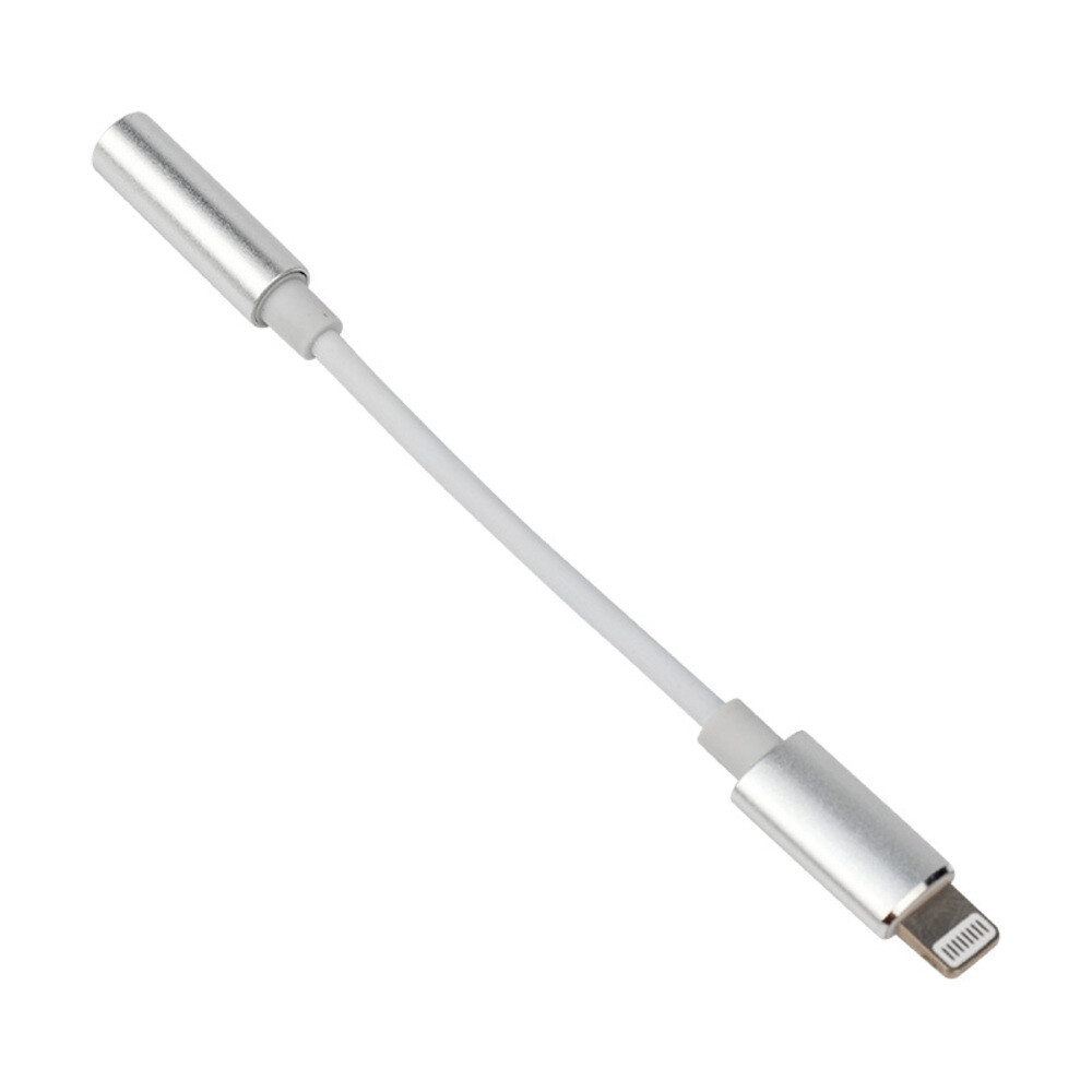 Изображение товара Кабель переходник Rexant для iPhone 7/8/X на AUX 3,5 мм, 0,1 м