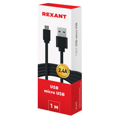 Кабель USB-A/micro USB Rexant 2,4 А 1 м (18-4270) - фото 2